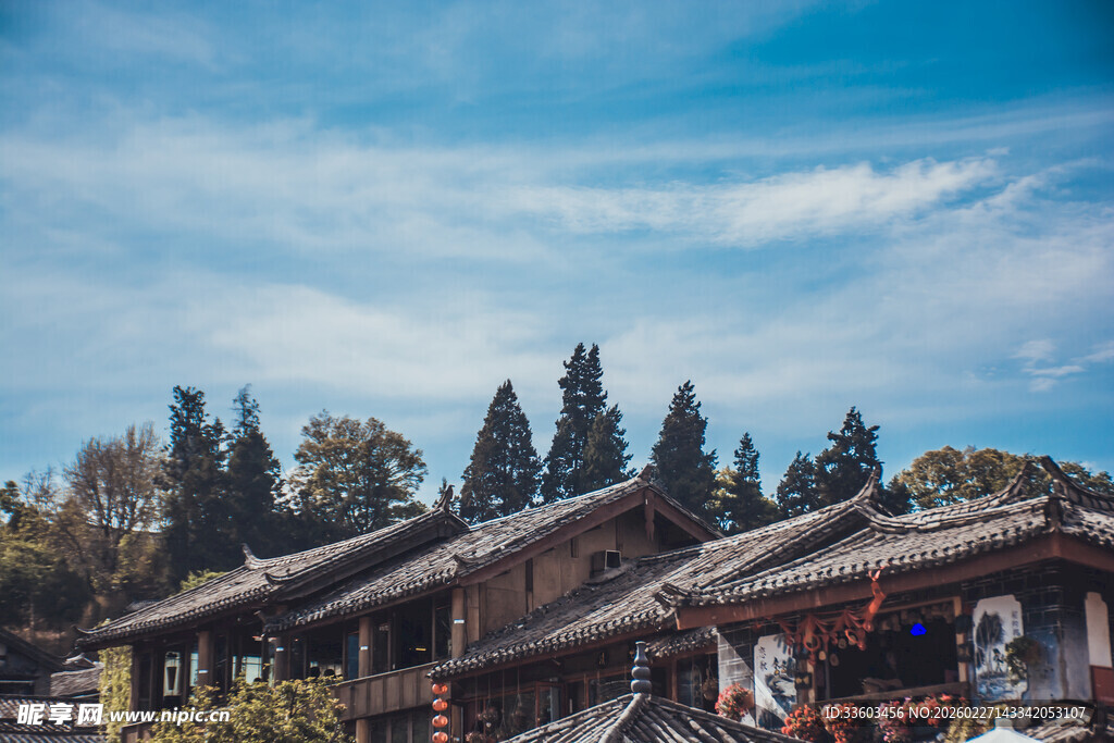 古色古香的中式传统建筑群