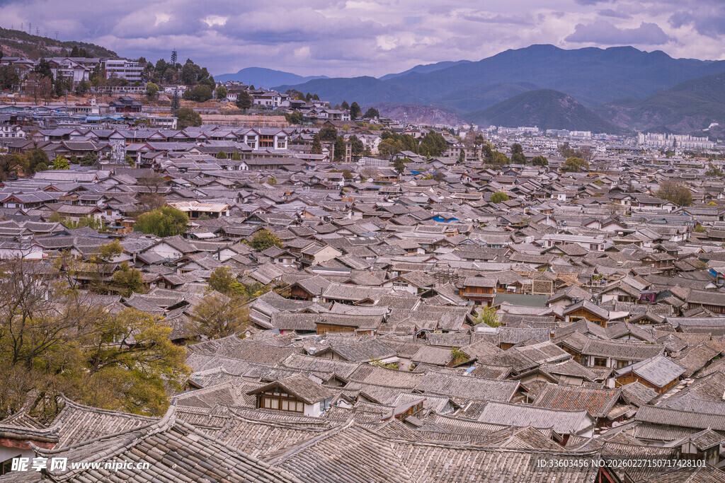 俯瞰古村落风貌