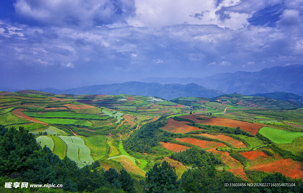 多彩田园风光美景