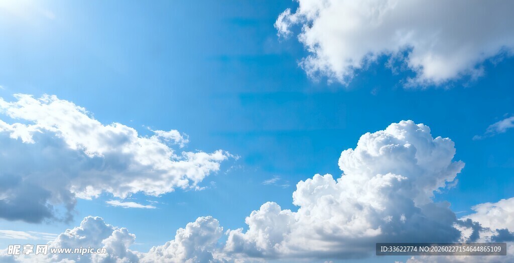 蓝天白云美景
