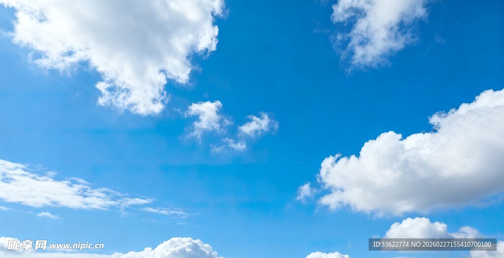 蓝天白云美景