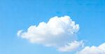 蓝天中的洁白云朵