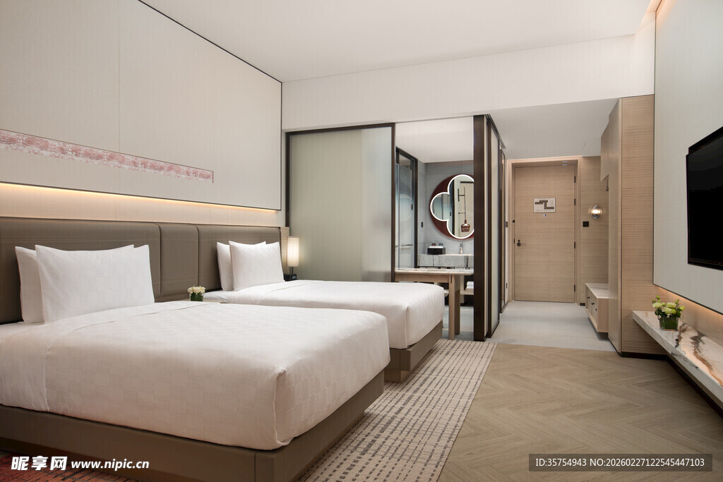 现代简约风格酒店客房