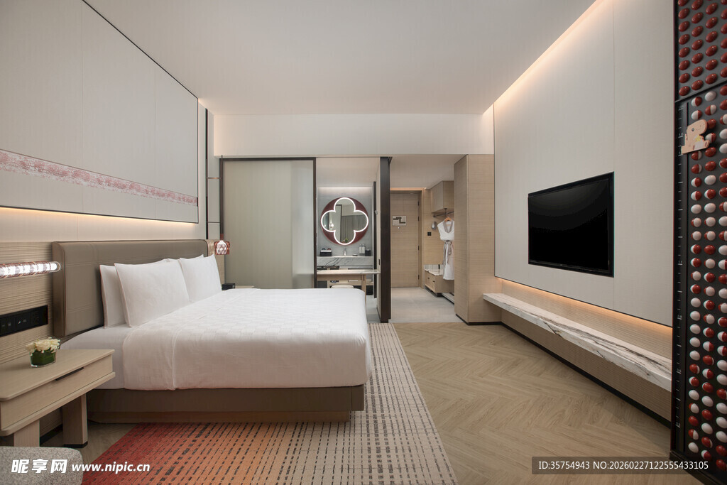 现代简约风格豪华酒店客房