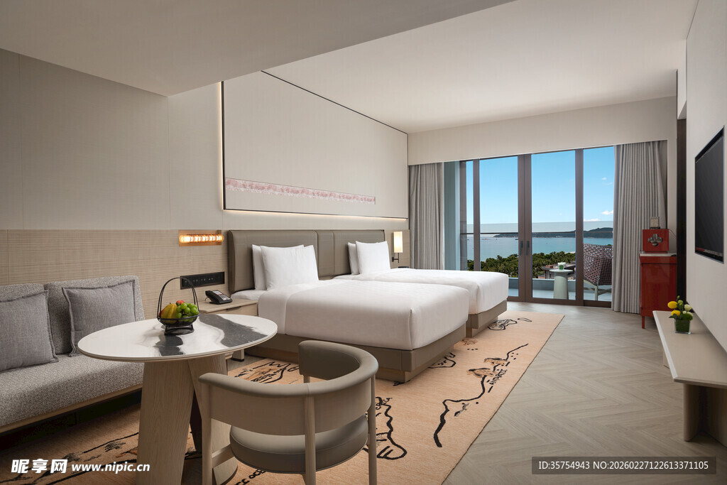 现代简约风豪华酒店客房