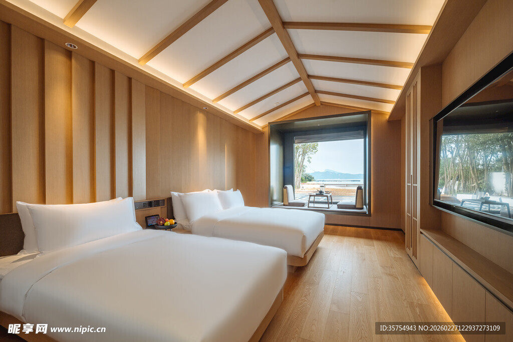 日式风格温馨木质卧室