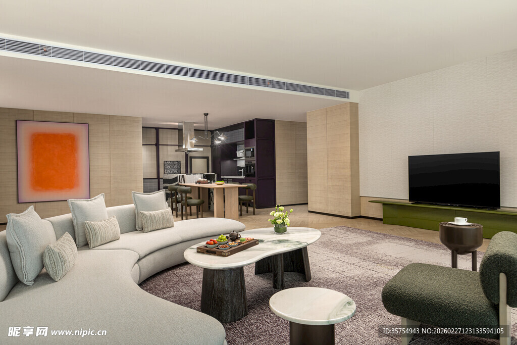 现代简约风客厅室内设计