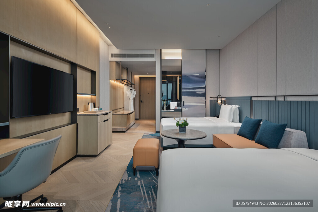 现代简约风格酒店客房