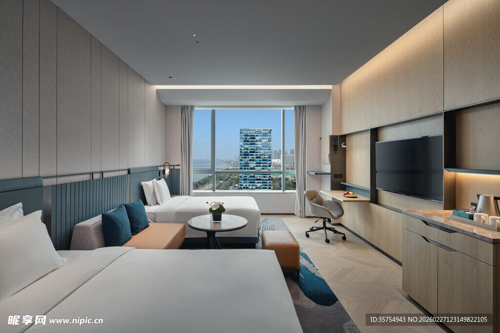 现代简约风格酒店客房
