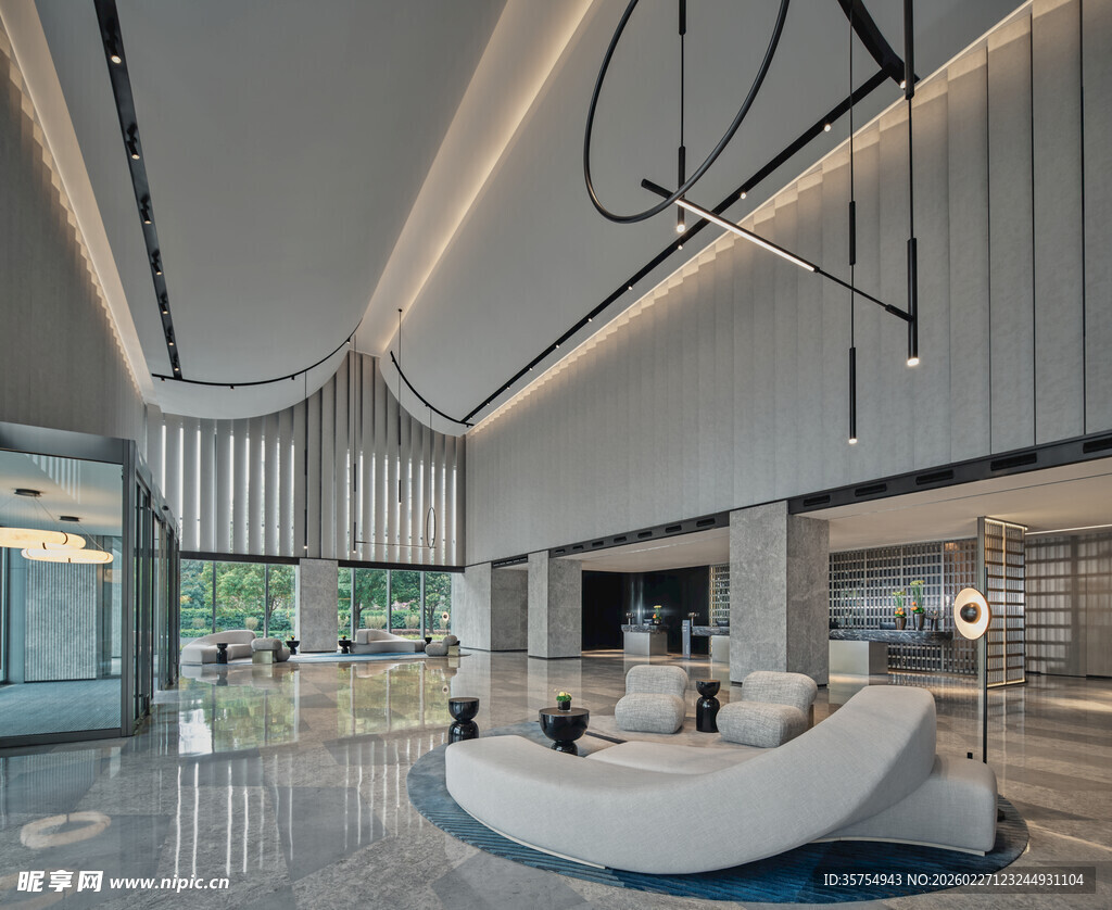 现代风格开放办公空间