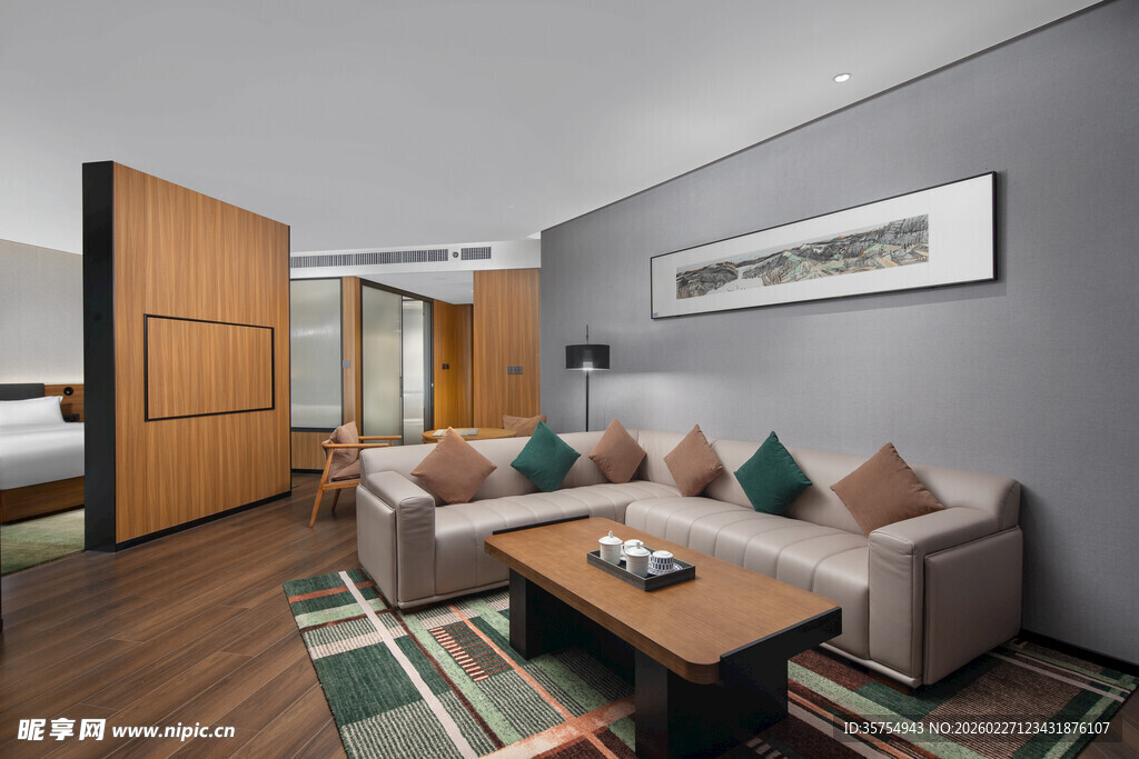 现代简约风客厅室内场景