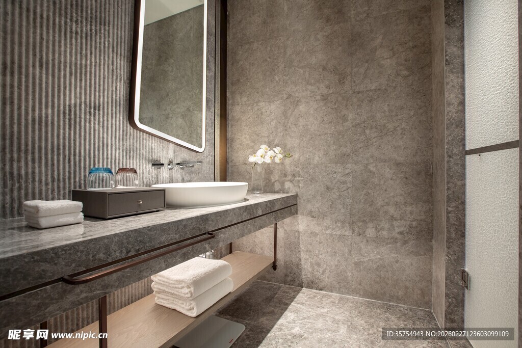 现代简约风浴室洗手台