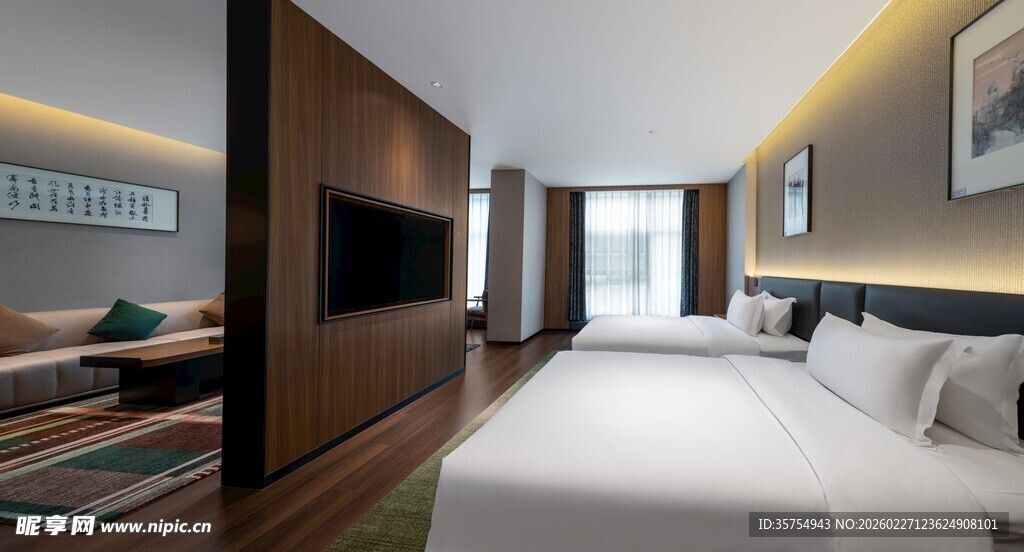 现代简约风格豪华酒店客房