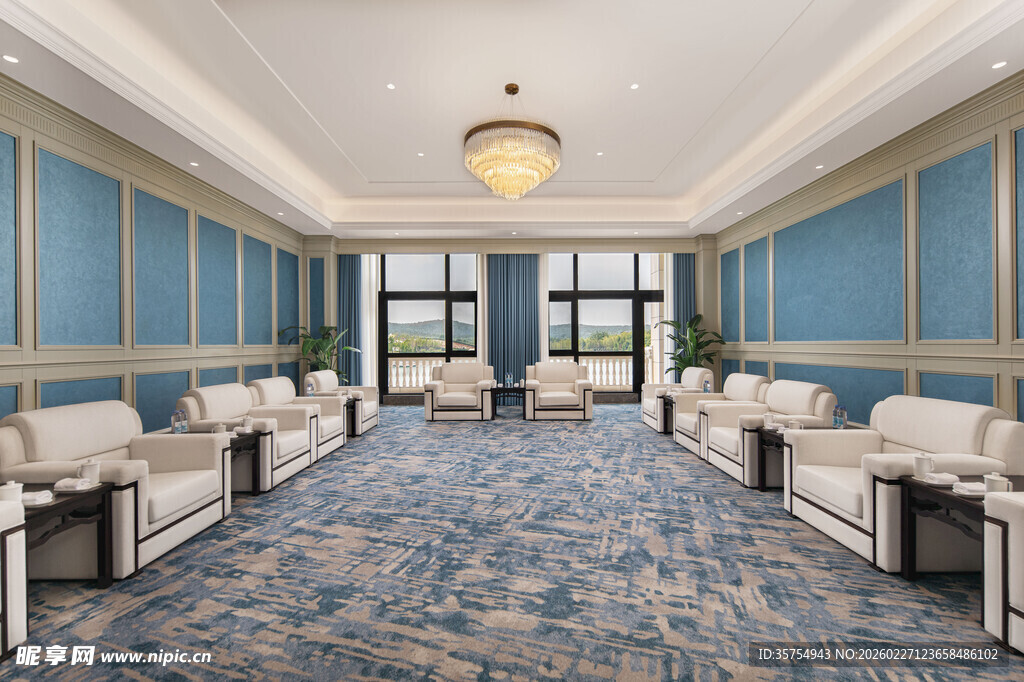 豪华会议室内部布置