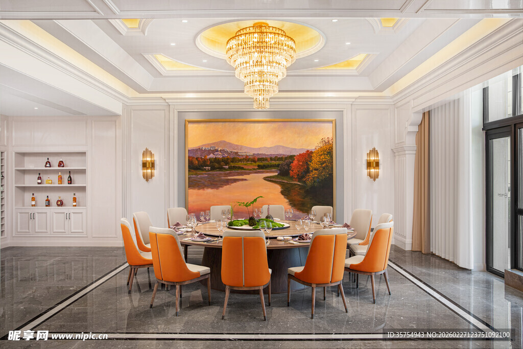 豪华餐厅室内现代装修风格