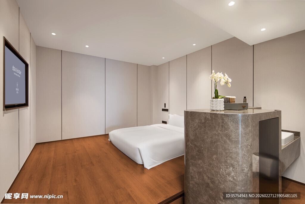 现代简约风卧室室内场景