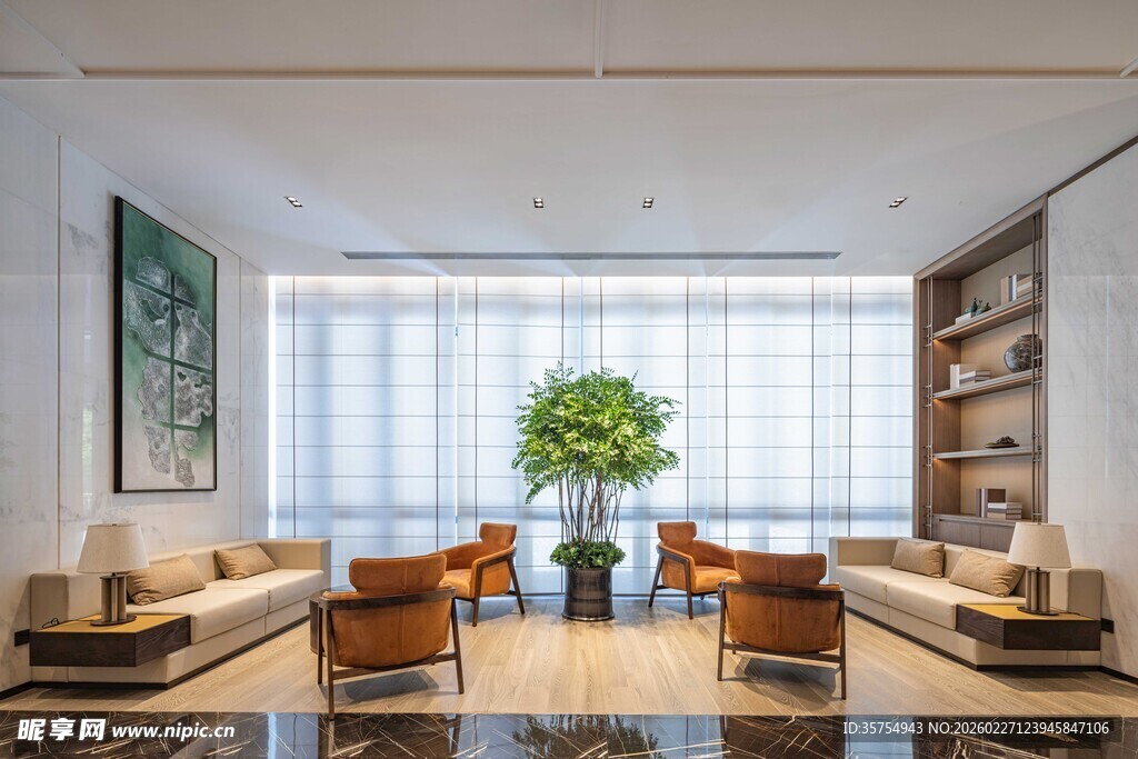 现代简约风格客厅室内图