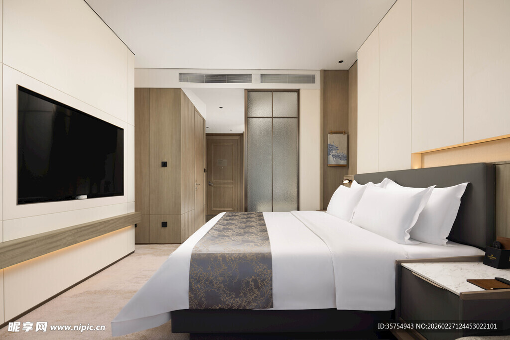 现代简约风格的舒适卧室