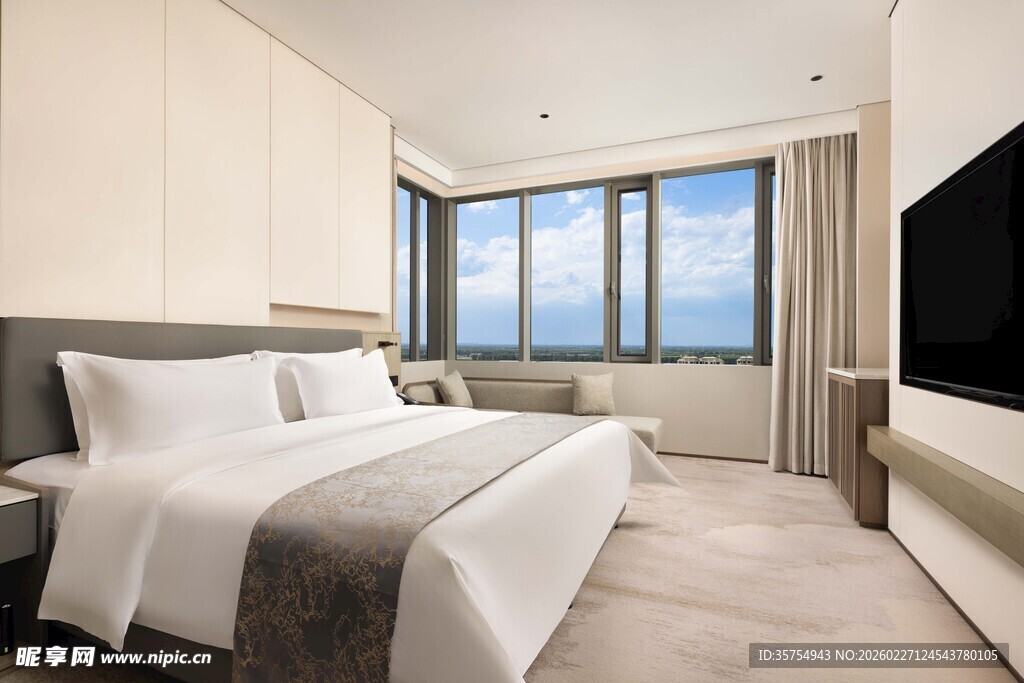 现代简约风格海景卧室