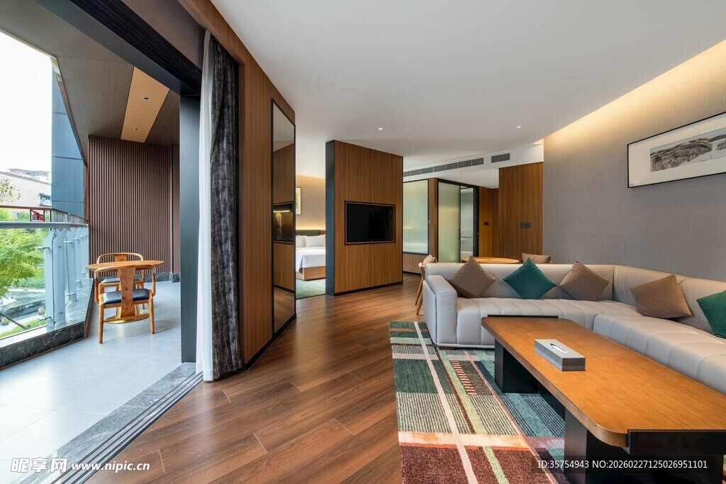 现代简约风宽敞客厅空间