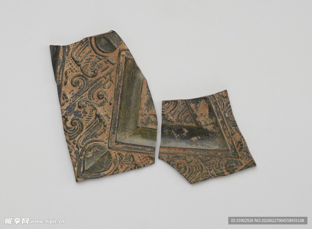 复古花纹织物样品