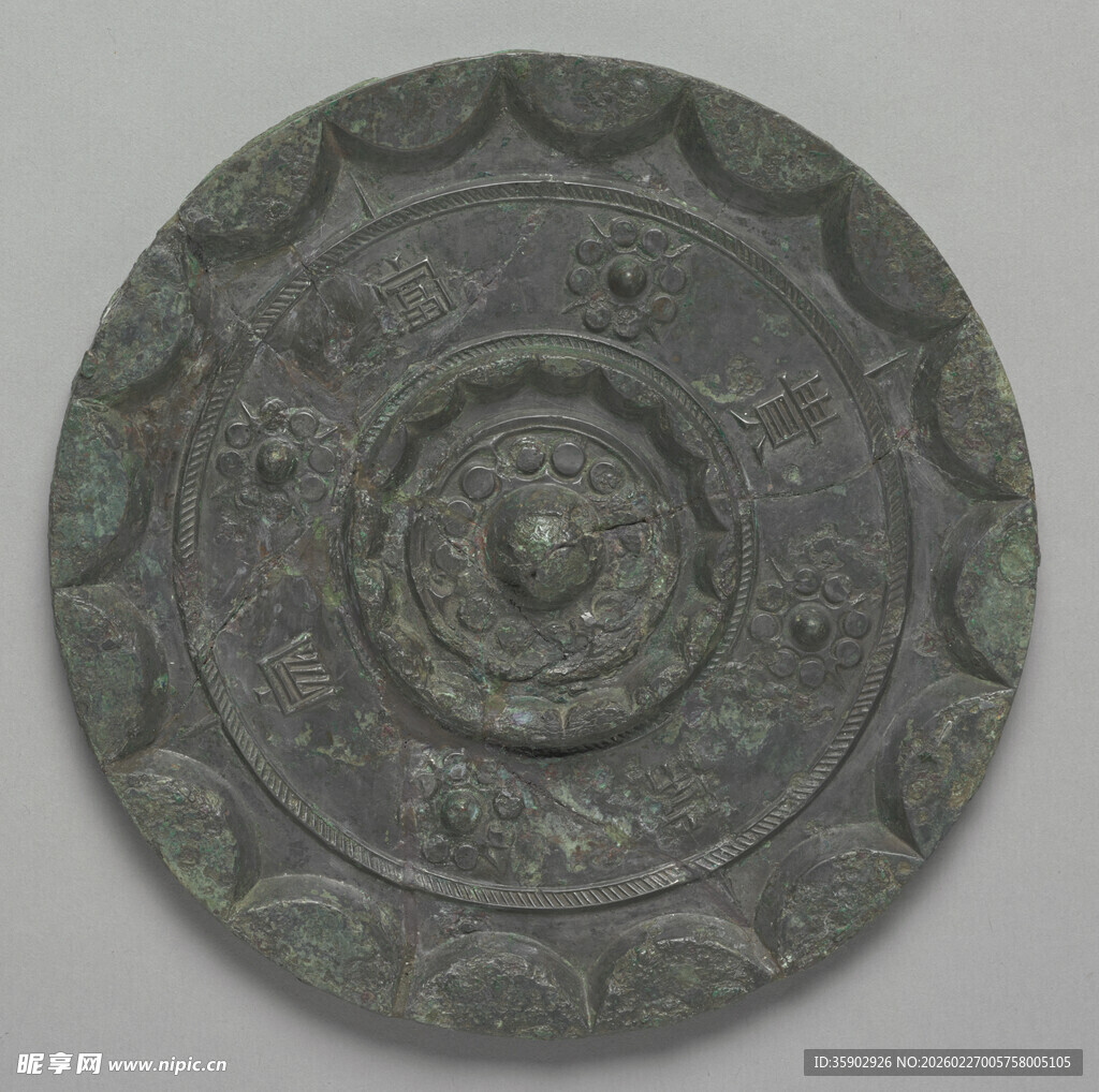 古代精美青铜镜纹饰展示