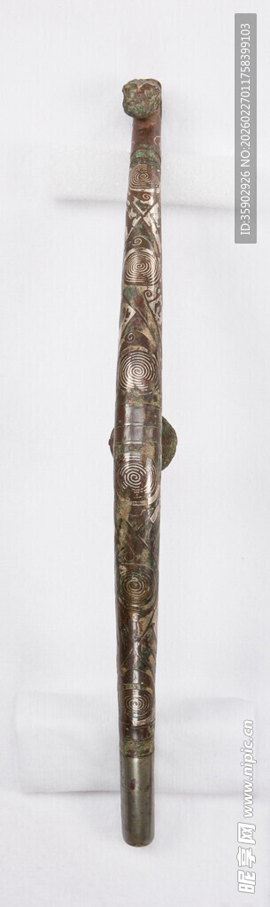 古老精美金属长柄物件