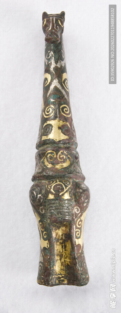 古老青铜神兽雕塑