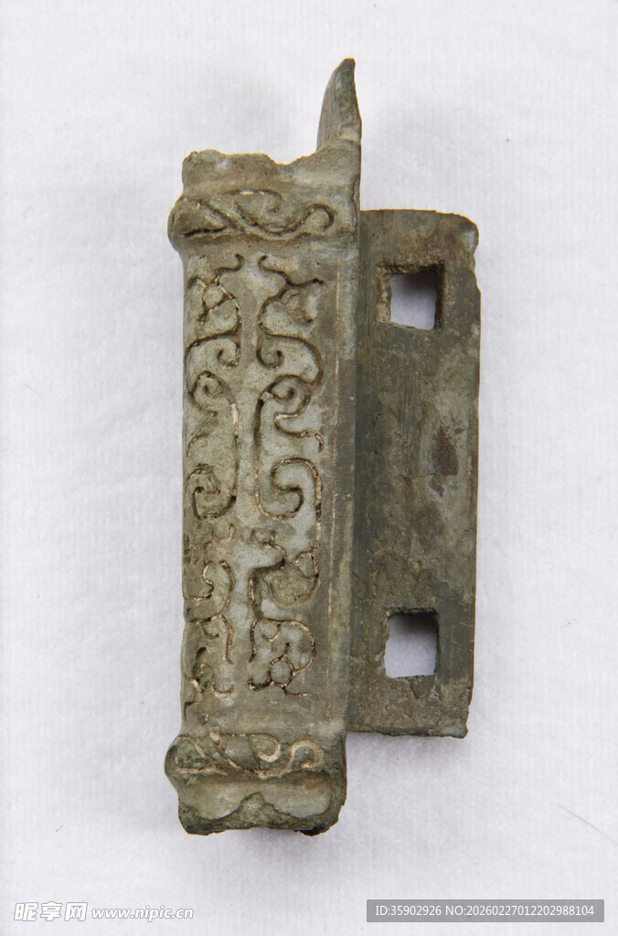 古青铜雕花扣件