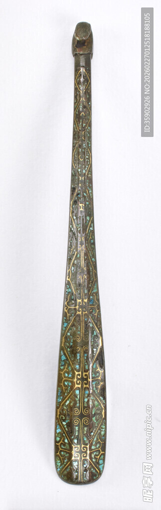 古老青铜长柄器物