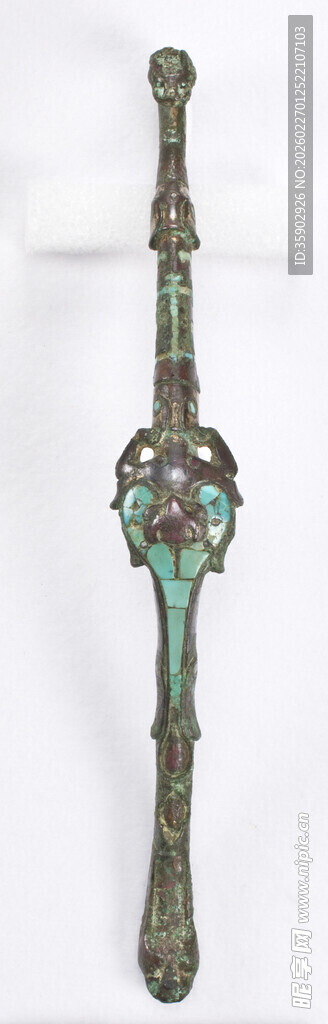 精美古式花纹长柄器物