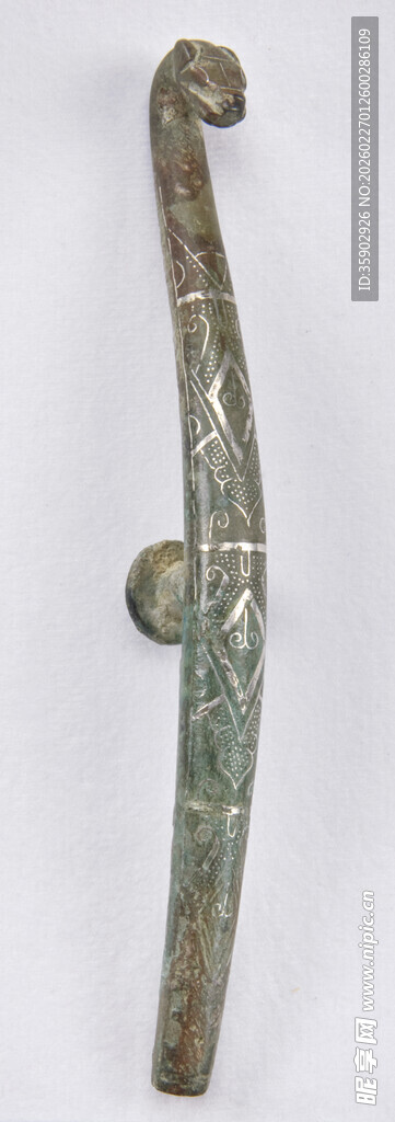 古代青铜曲柄器物
