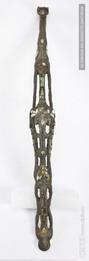 精美雕花金属装饰长杆