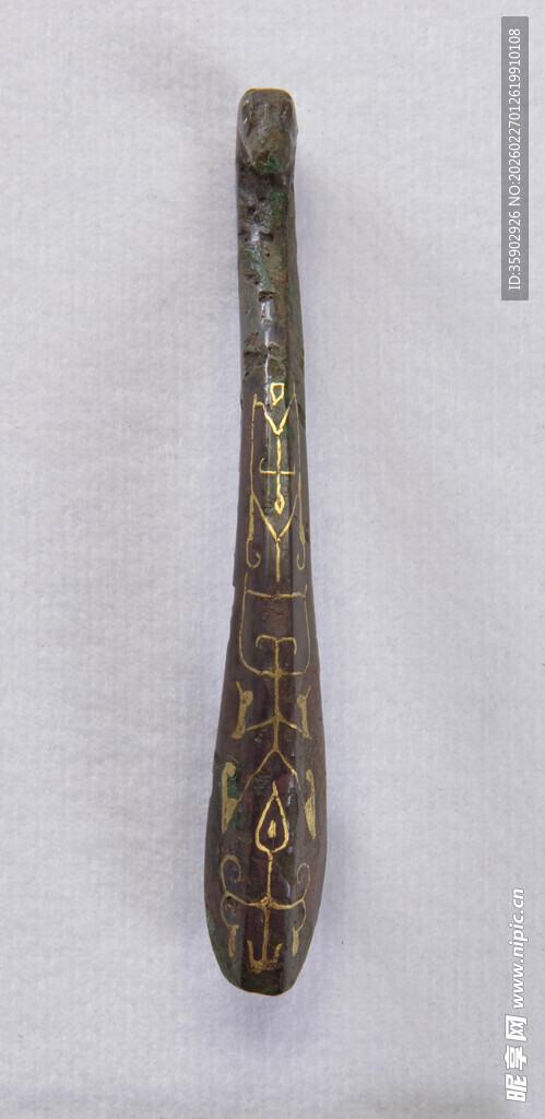 古老木质长柄器物