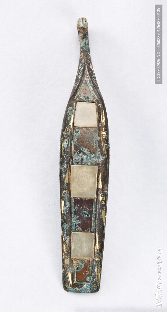 复古拼贴装饰长形花瓶