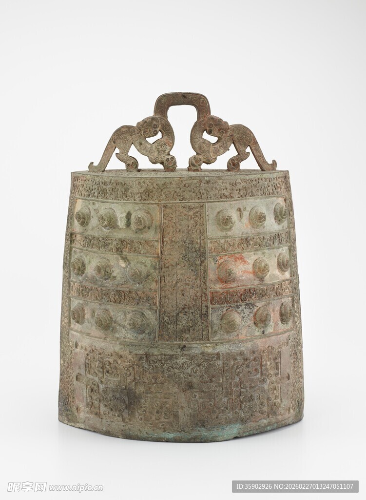 古代青铜编钟造型器物