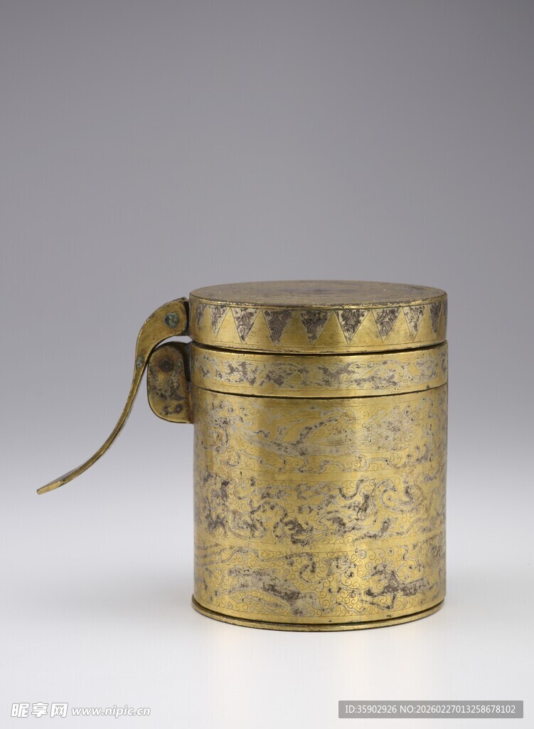 黄铜刻字圆筒形小物件