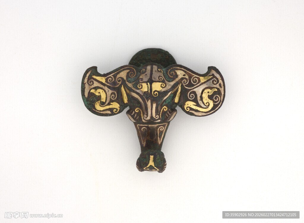 复古象头金属饰品