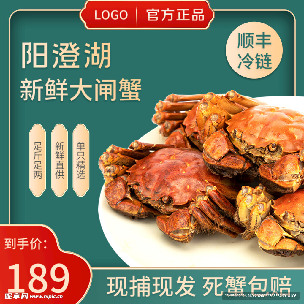 阳澄湖畔新鲜大闸蟹特惠