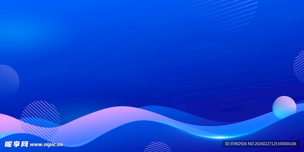 梦幻蓝紫渐变流体背景图