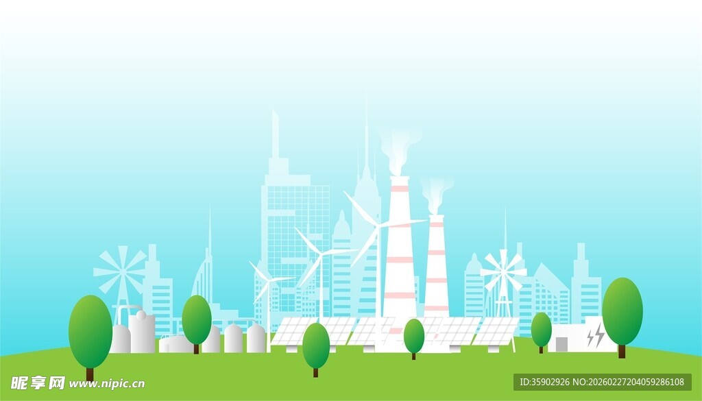 城市风光与绿地景观