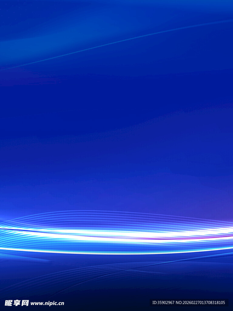 蓝色梦幻光带背景图
