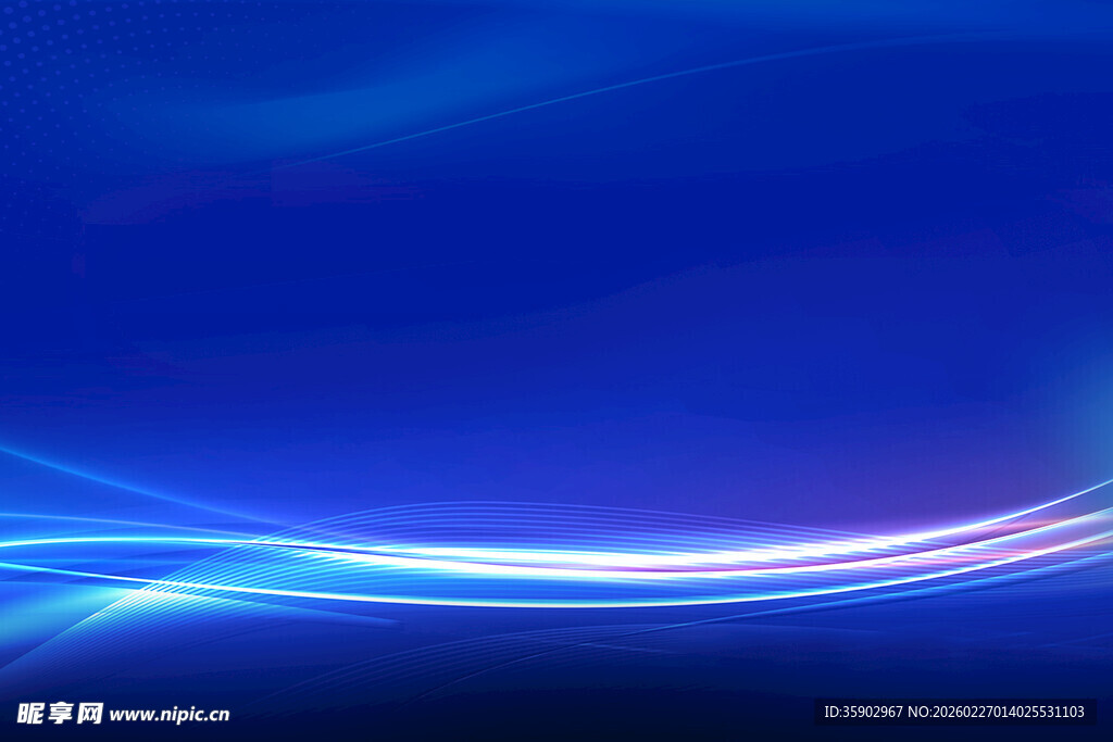 梦幻蓝色炫光背景