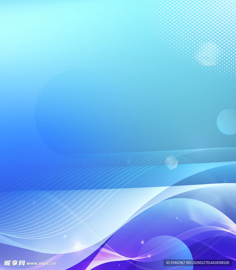 梦幻蓝紫渐变流体背景图