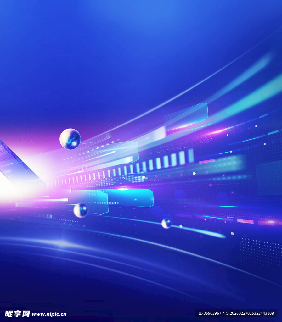 科技动感炫光背景画面