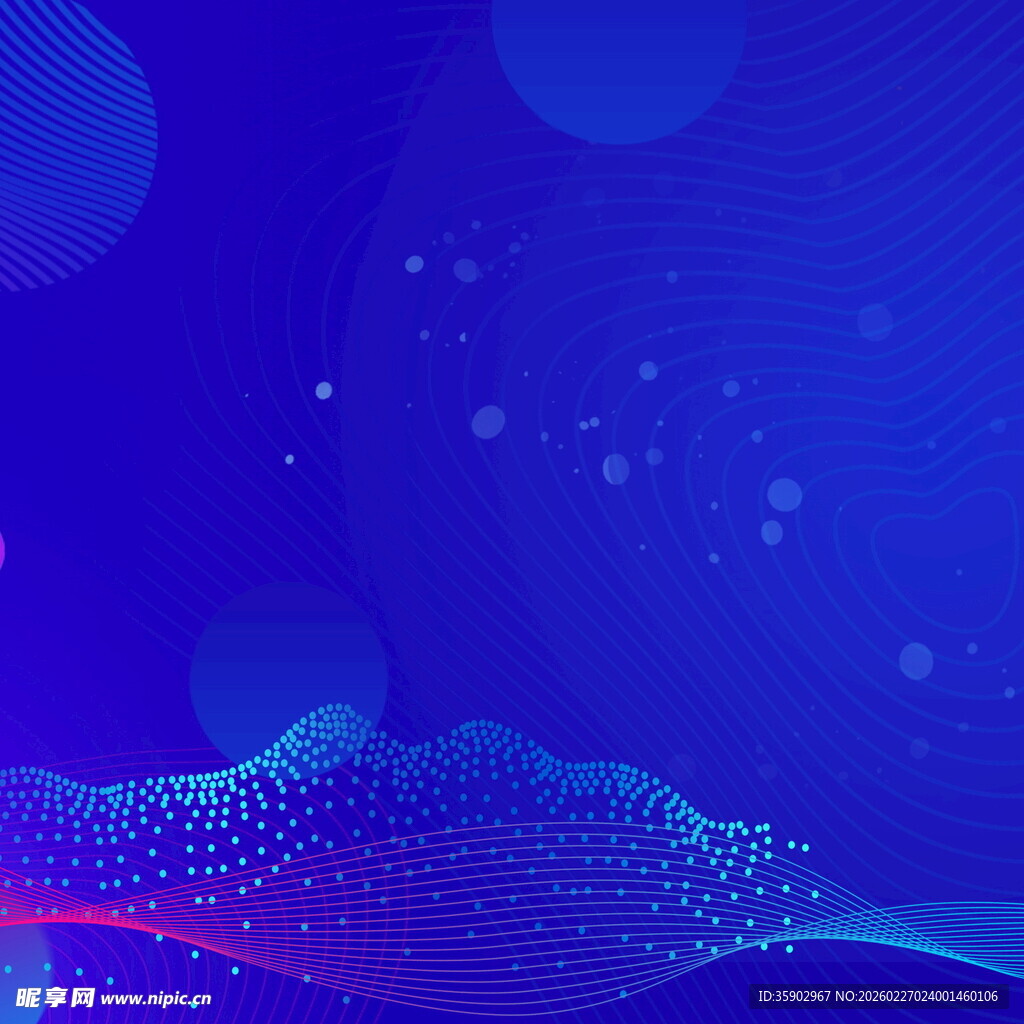 蓝色科技风抽象背景图案