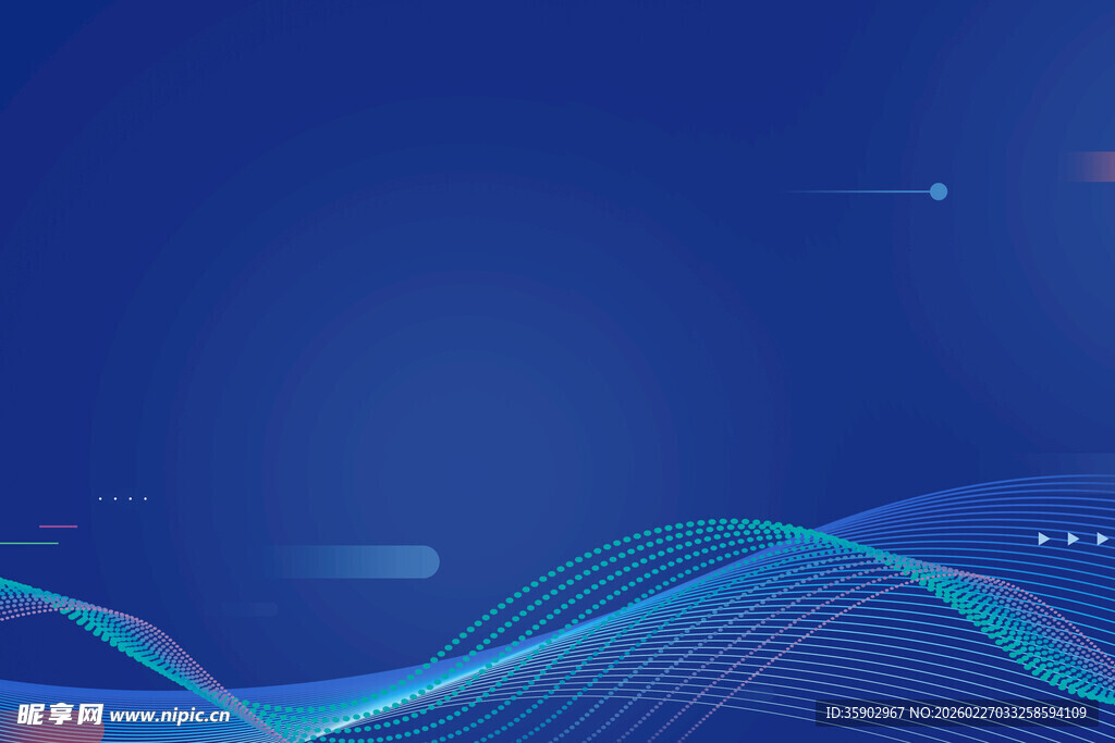 蓝色科技感线条背景图