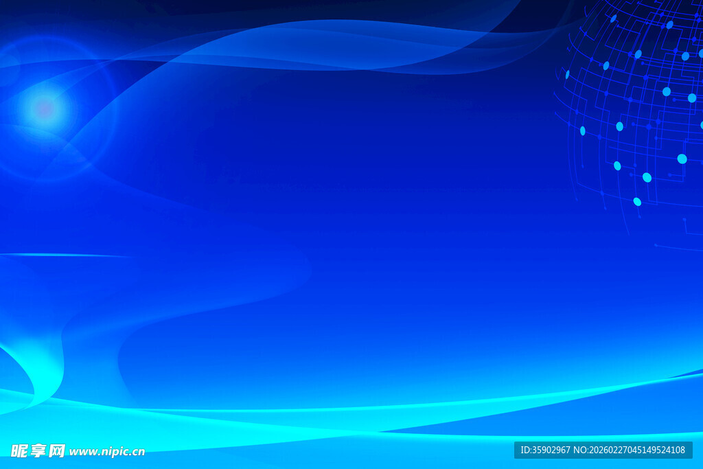 梦幻蓝色科技感背景画面