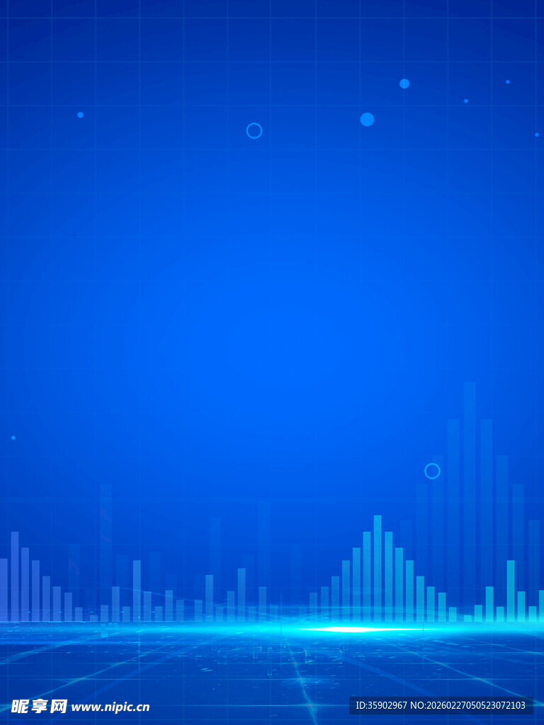 蓝色科技感线条背景图