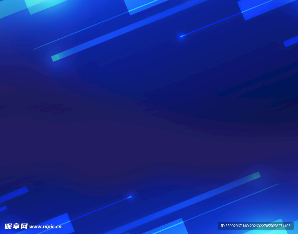 蓝色科技感线条背景图